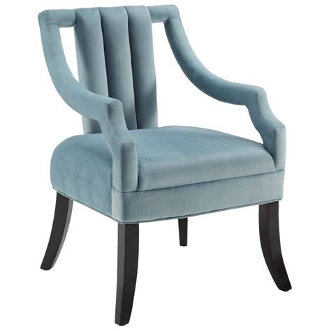 Buy Modern Light Blue Velvet Accent Chair Harken