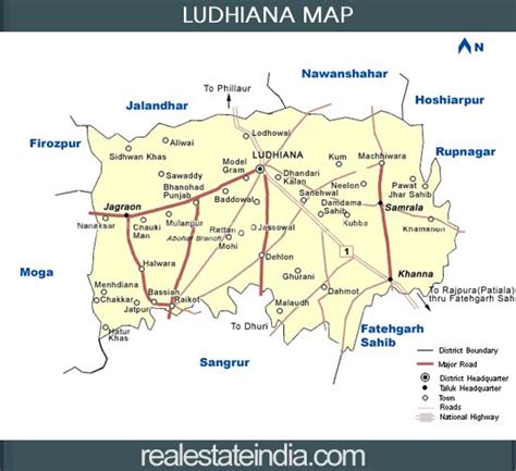 Ludhiana Map and Ludhiana Satellite Images