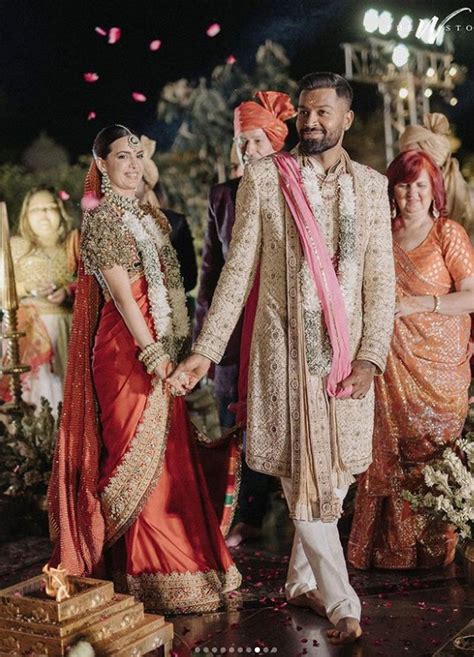 In photos: Hardik Pandya and Natasa Stankovic renew wedding vows in two ceremonies ...