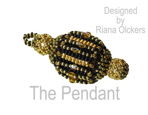 Peyote Stitch Pattern Peyote Stitch Beaded Bead Peyote Stitch Pendant Pattern the Pendant - Etsy