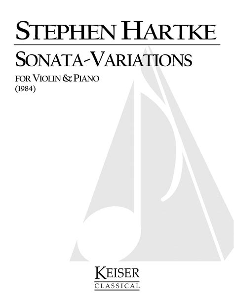 Sonata - Variations Violin with piano - Willis Music Store