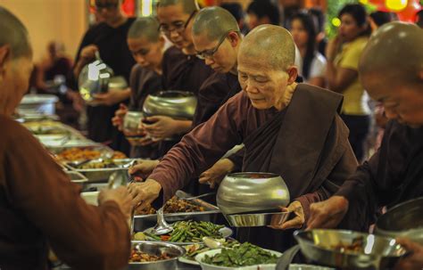 Free Images : people, dish, meal, buddhist, religion, cuisine, religious, temple, dinner ...