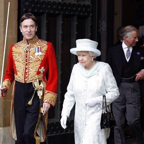 HM The Queen with the Lord Great Chamberlain, the Marquess of ...