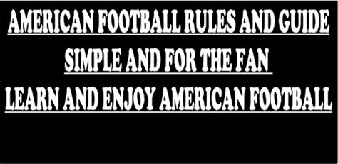 American Football Rules+ Guide Android App