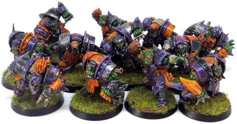 Basing Blood Bowl Orcs - Stepping Between Games