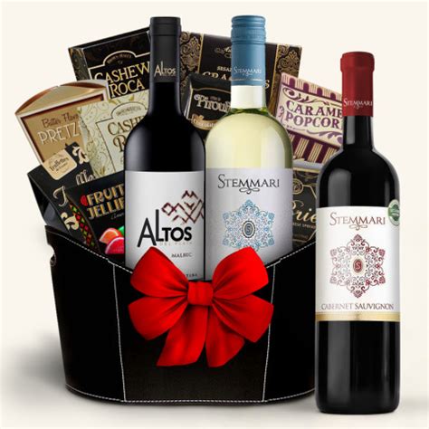 Buy and Send Classic Wine Gift Basket Online