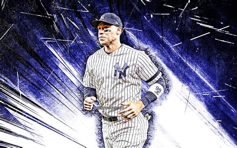 Aaron Judge, grunge art, MLB, New York Yankees, outfielder, baseball ...