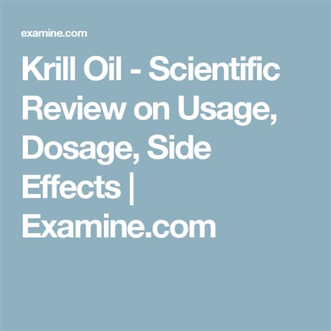 Krill Oil Health benefits, dosage, safety, side-effects, and more ...