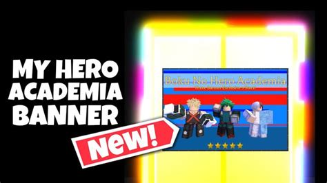 *NEW* MY HERO ACADEMIA BANNER ANI-BLOX LEGENDS | ROBLOX | Roblox, Hero ...