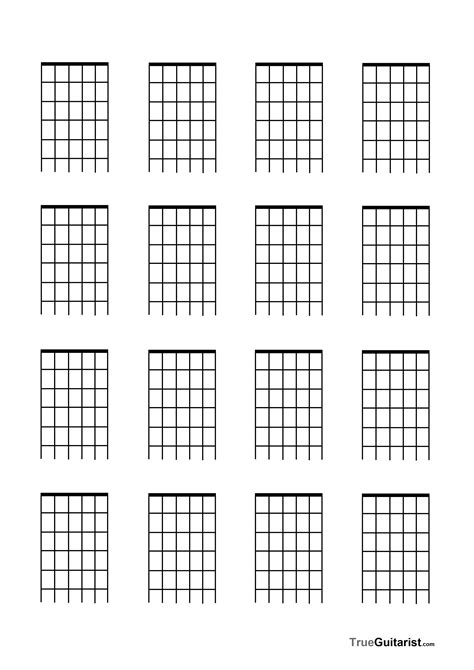 Free Printable Ukulele Chord Chart