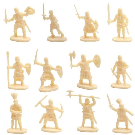 Toy Soldiers Knights 100pc Medieval 1:72 Middle Age Military War Games ...