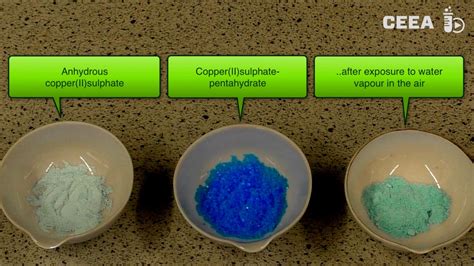 Hydrated and anhydrous copper sulphate - YouTube