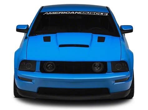 Cervini's Mustang Stalker II Hood with Louvers; Unpainted 1220 (05-09 Mustang GT, V6) - Free ...