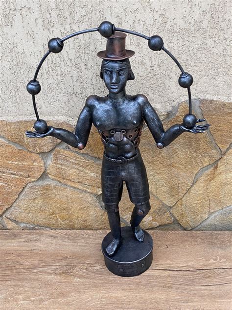 Steampunk Metal Sculpture Steampunk Figurine Junk Art - Etsy