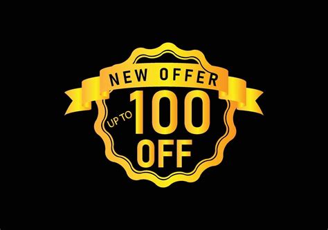 Up to 100 percent off new offer logo design 3224251 Vector Art at Vecteezy