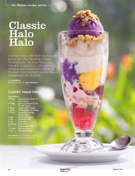 Classic Halo Halo Recipe | LTB Chefs Phils | Filipino food dessert, Asian desserts, Filipino recipes