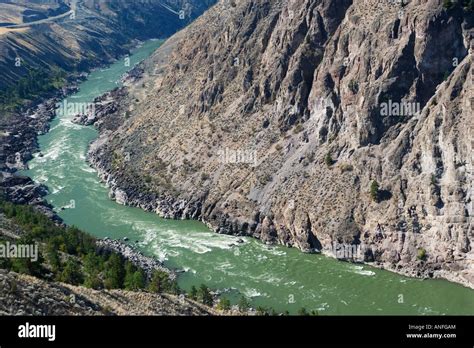 Fraser River canyon near Lillooet, British Columbia, Canada Stock Photo ...