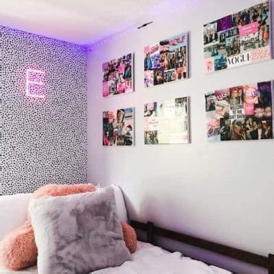 Dorm Room Wall Decor - A Gallery Wall Using Photos from Home