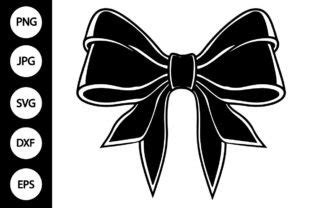 Silhouette Ribbon Bow SVG Graphic by MYDIGITALART13 · Creative Fabrica