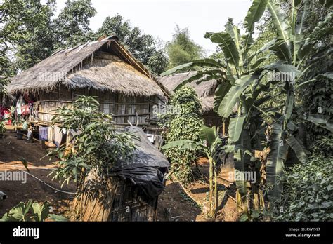 Northern Thailand, Hill Tribes Village Stock Photo - Alamy