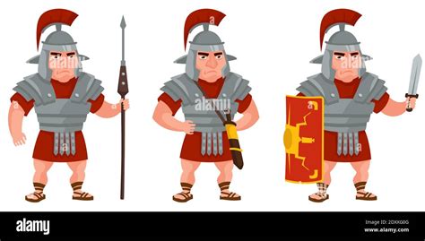 Cartoon roman soldier hi-res stock photography and images - Alamy