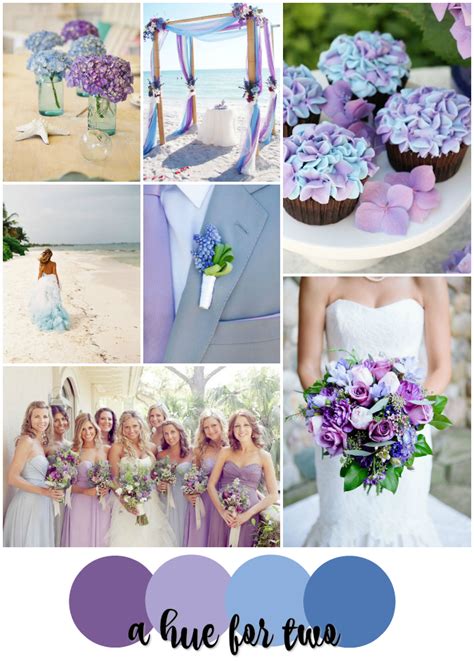 Lavender And Blue Wedding