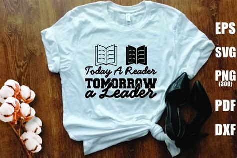 Today a Reader Tomorrow a Leader Graphic by Vintage · Creative Fabrica