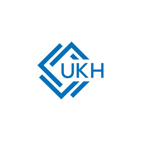 ukh tecnología letra logo diseño en blanco antecedentes. ukh creativo ...