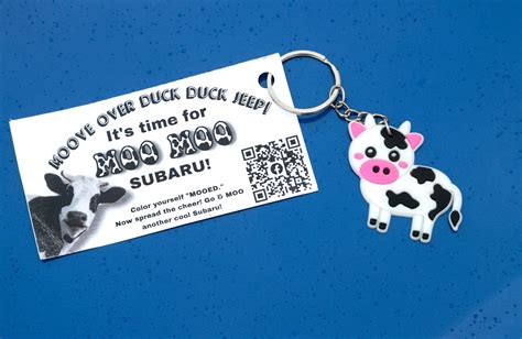 Moo moo Subaru: Enthusiastic owners take page from Jeep playbook with rubber cow trend