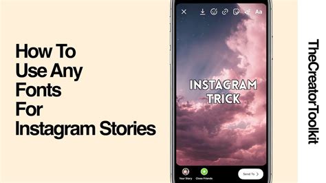 How To Use Your Own Fonts For Instagram Stories | Custom Fonts in IG Stories (iPhone) - YouTube