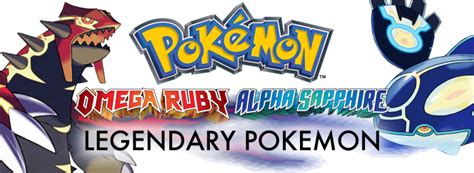 Pokemon Omega Ruby and Alpha Sapphire Legendary Pokemon - ORAS Legendaries