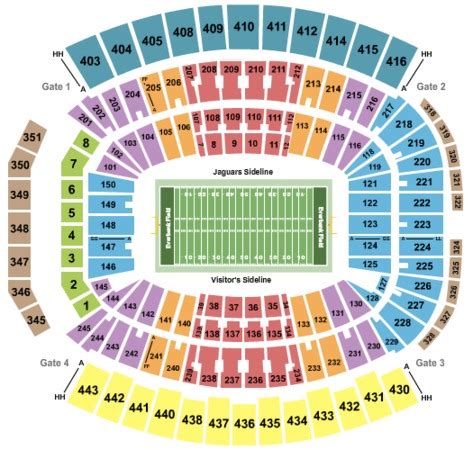 EverBank Field Tickets in Jacksonville Florida, EverBank Field Seating ...