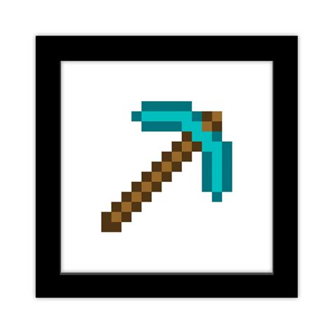 Diamond Pickaxe Minecraft Transparent