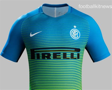 New Inter Milan Third Kit 16/17- Blue & Green Inter 3rd Shirt 2016/2017 ...