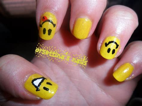 Adorable smiley face nails =) | Nails, Nail art, Cute nails