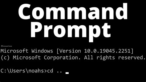 Windows Command Prompt | Basic Commands - YouTube