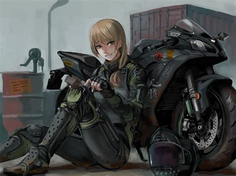 Anime Biker Girl Wallpapers - Wallpaper Cave