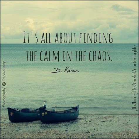 Life is a hectic business so it really is all about finding the calm in ...