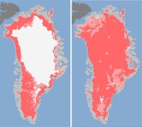 Rare Burst of Melting Seen in Greenland Ice Sheet - The New York Times