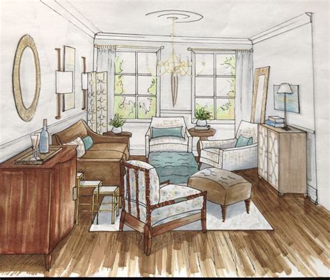 Living Room - Sketch | Sketch Inspiration | Pinterest | Living rooms ...