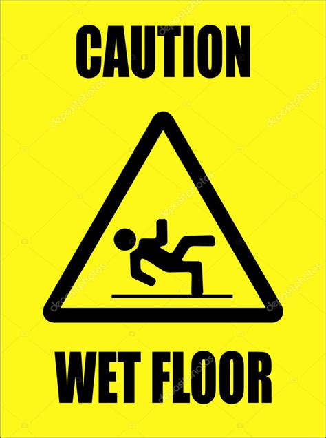 Caution - wet floor sign Stock Vector by ©nebojsa78 2338727