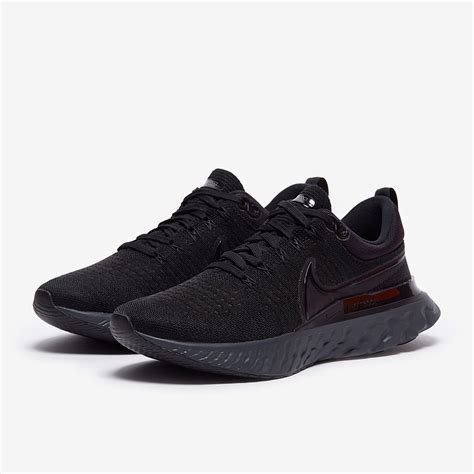 Nike React Infinity Run Flyknit 2 - Black/Black-Black-Iron Grey - Mens ...