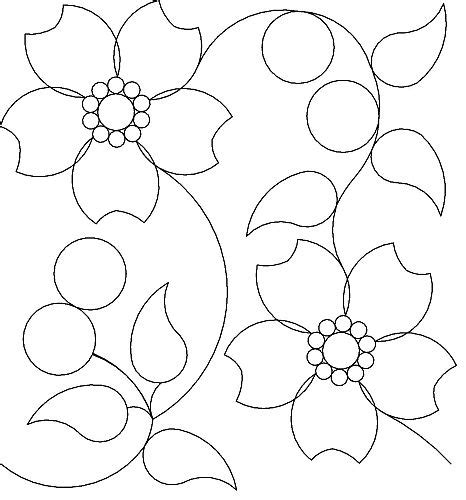 The Quilter’s Quilter :: Digital Quilting Patterns :: Pantographs :: Flowers and leaves ...