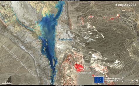 Flash flood in the Death Valley National Park | Copernicus