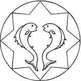 Pisces Symbol coloring Page  Download Print Or Color Online For Free sketch template