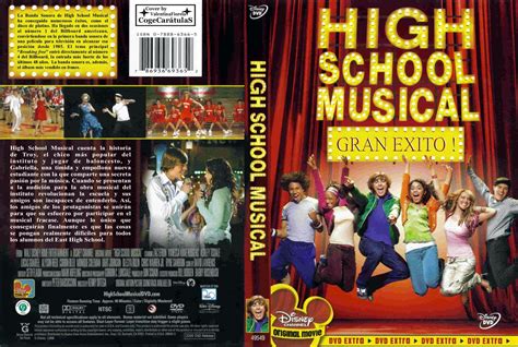 the dvd cover for high school musical, with an image of people dancing on stage