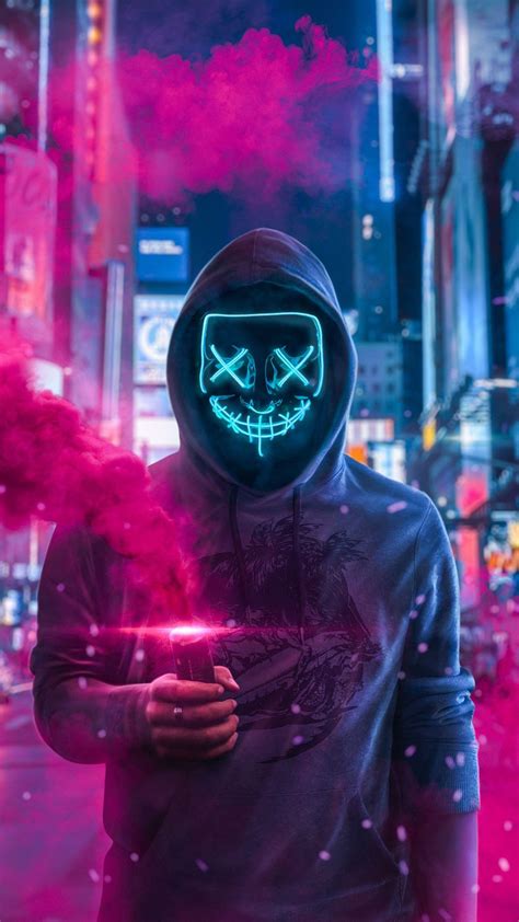 Hacker Mask Neon Wallpapers - Wallpaper Cave