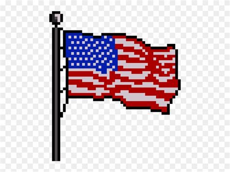 American Flag - Us Flag Pixel Art - Free Transparent PNG Clipart Images Download