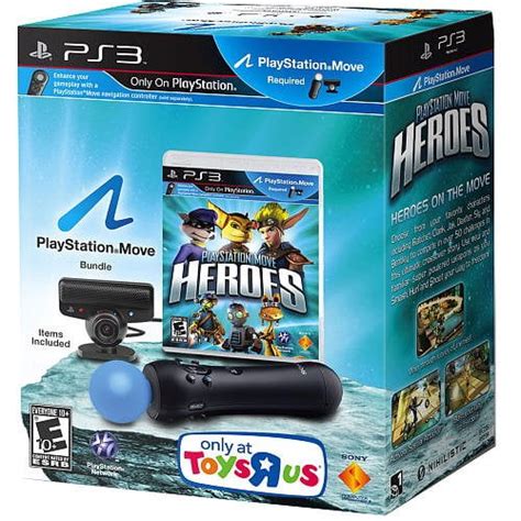 PS3 Playstation Move Heroes Bundle, Game, Motion Controller, and eye ...