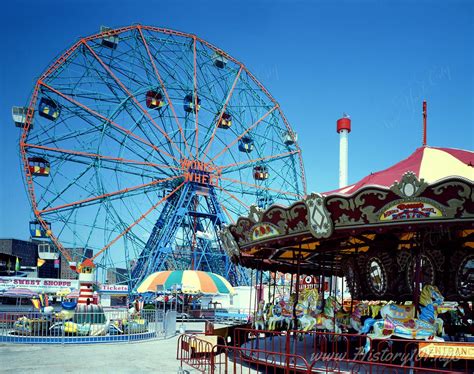 The Wonder Wheel at Coney Island - NYC in 1980